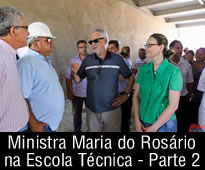 Visita da Ministra Maria do Rosário às obras da Escola Técnica da Restinga – Vídeo 2