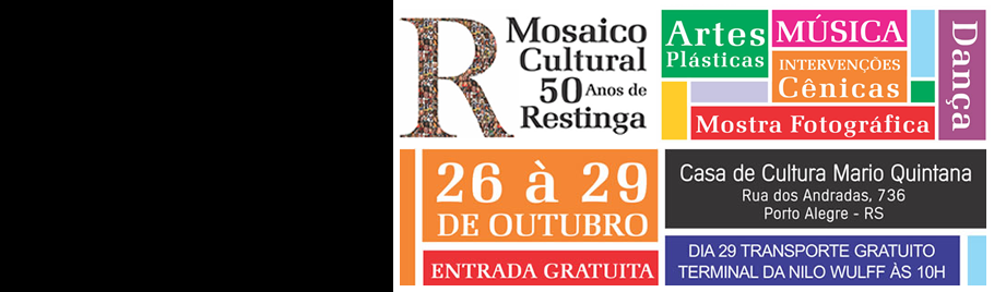 MOSAICO CULTURAL – 50 ANOS DE RESTINGA